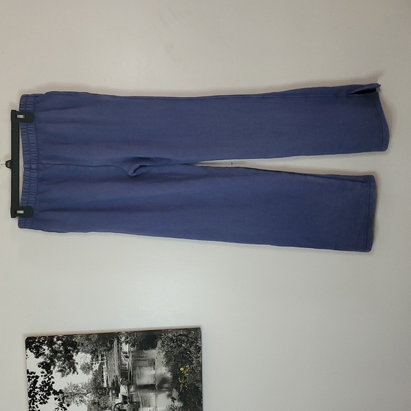Aerie Spring Street Skater Pants Size XS Side Slit Blue Seam Leg - Picture 5 of 13